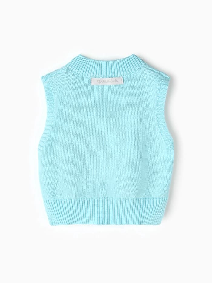 Жилет «Крошка Я. Ромашки», рост 80-86 см, голубой