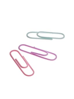 Скрепки 28 мм пастель в пластиковой тубе 100 штук