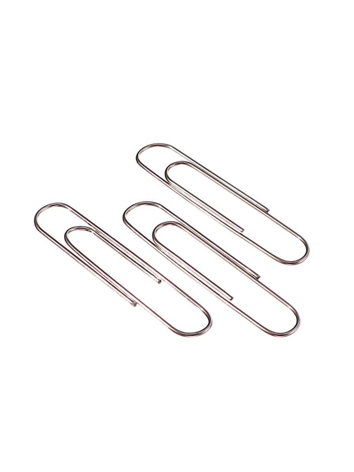 Скрепки 78 мм никелированные в картонной коробке 50 штук