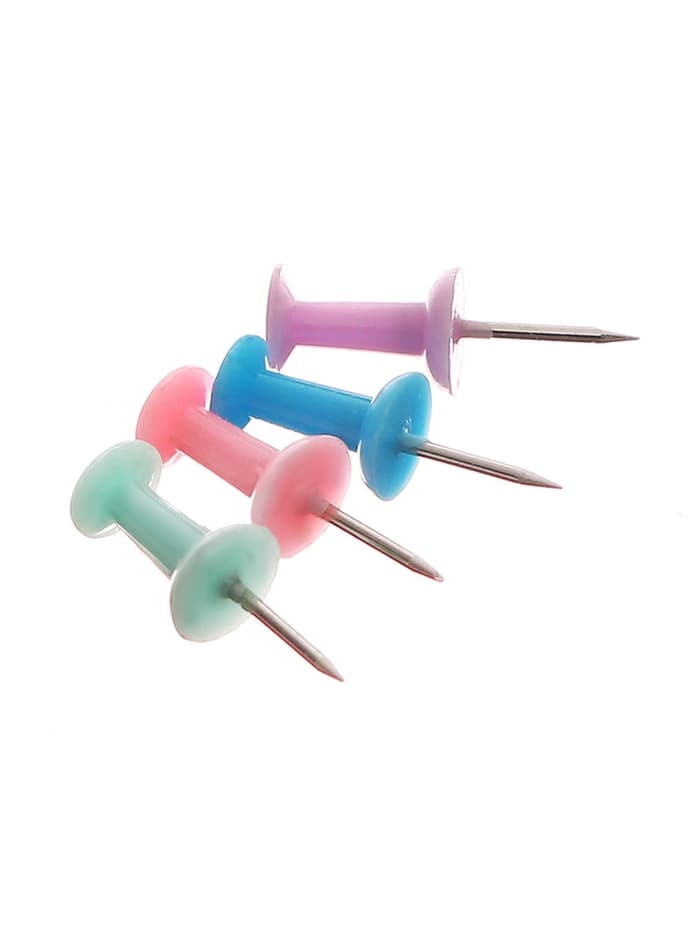 Кнопки силовые пастель 50 штук в пластиковой тубе