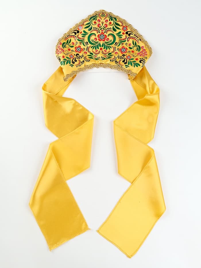 Ободок кокошник «Русская краса», цвет золотой, р-р 54-58