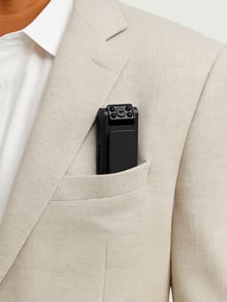 Видеокамера нагрудная CAM-15, 1920×1080, Full HD 1080 p, 2 Мп, Bluetooth, микрофон, чёрная