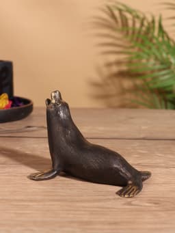 Сувенир «Тюлень», 10×8×7 см, бронза