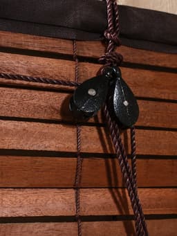 Жалюзи деревянные, 200×100×0.7 см, с тёмной рамкой