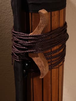 Жалюзи деревянные, 200×100×0.7 см, с тёмной рамкой