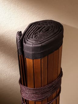 Жалюзи деревянные, 200×150×0.7 см, с тёмной рамкой