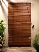 Жалюзи деревянные, 200×100×0.7 см, коричневые