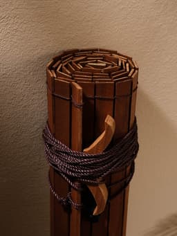 Жалюзи деревянные, 200×100×0.7 см, коричневые