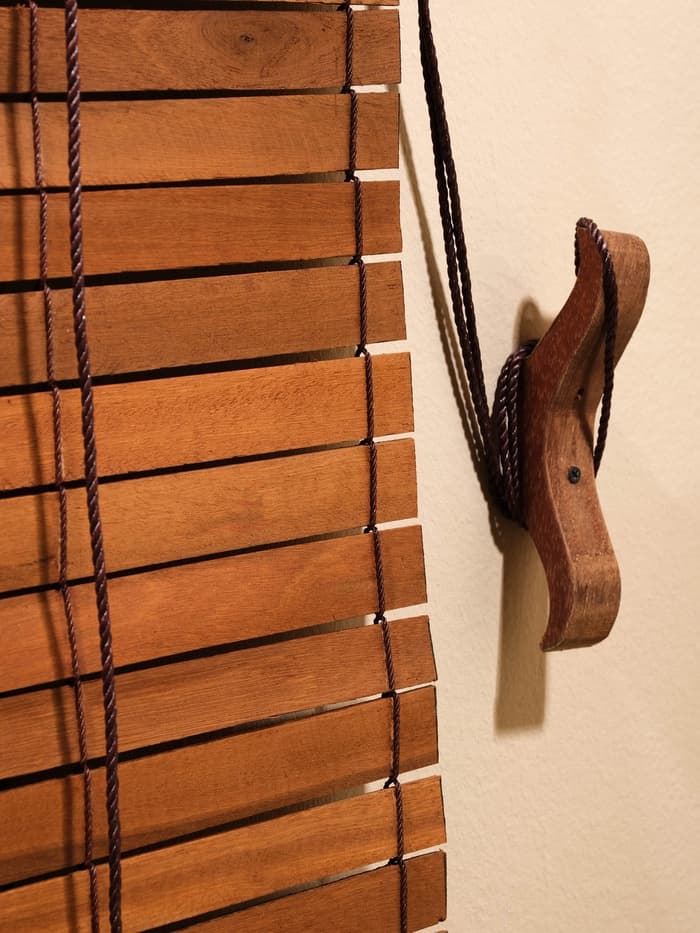 Жалюзи деревянные, 200×100×0.7 см, коричневые