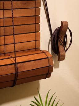 Жалюзи деревянные, 200×100×0.7 см, коричневые