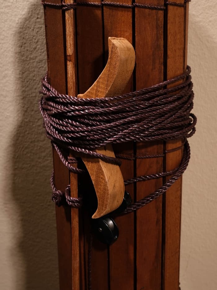 Жалюзи деревянные, 200×100×0.7 см, коричневые