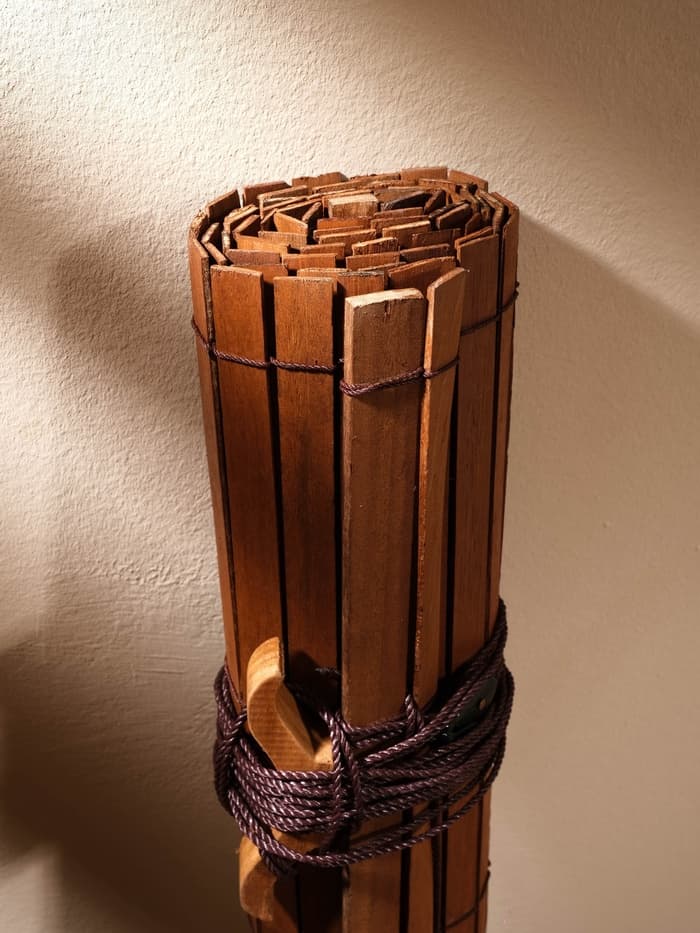 Жалюзи деревянные, 200×150×0.7 см, коричневые