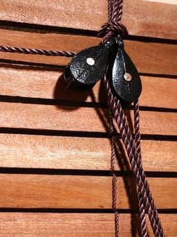 Жалюзи деревянные, 200×150×0.7 см, коричневые