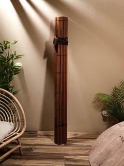 Жалюзи деревянные, 200×150×0.7 см, коричневые