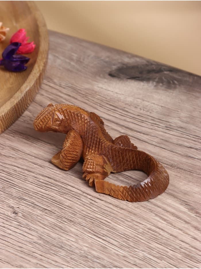 Сувенир «Варан», 12×7×4 см, дерево акация