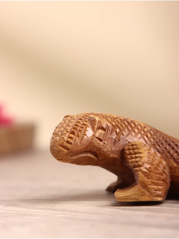 Сувенир «Варан», 12×7×4 см, дерево акация