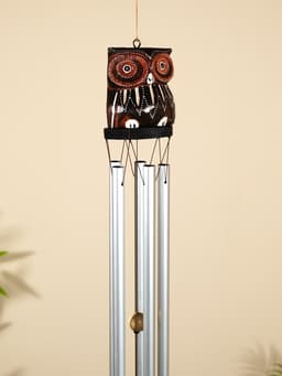 Музыка ветра «Совёнок», 9×8×100 см, дерево, алюминий
