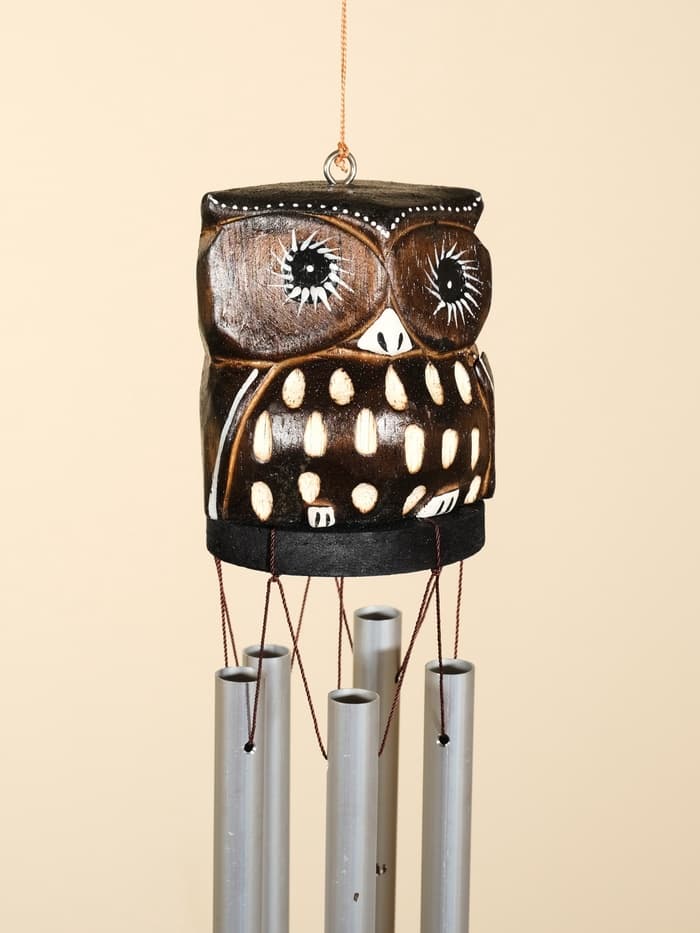 Музыка ветра «Совёнок», 9×8×100 см, дерево, алюминий