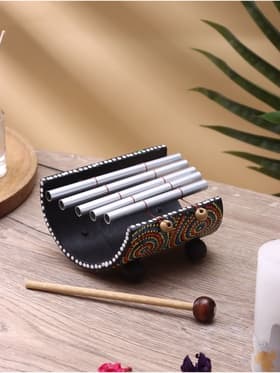 Сувенирный музыкальный инструмент «Ксилофон», 25×15×8 см, бамбук, алюминий