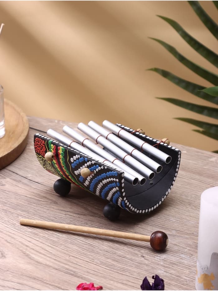 Сувенирный музыкальный инструмент «Ксилофон», 25×15×8 см, бамбук, алюминий