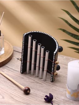 Сувенирный музыкальный инструмент «Ксилофон», 25×15×8 см, бамбук, алюминий