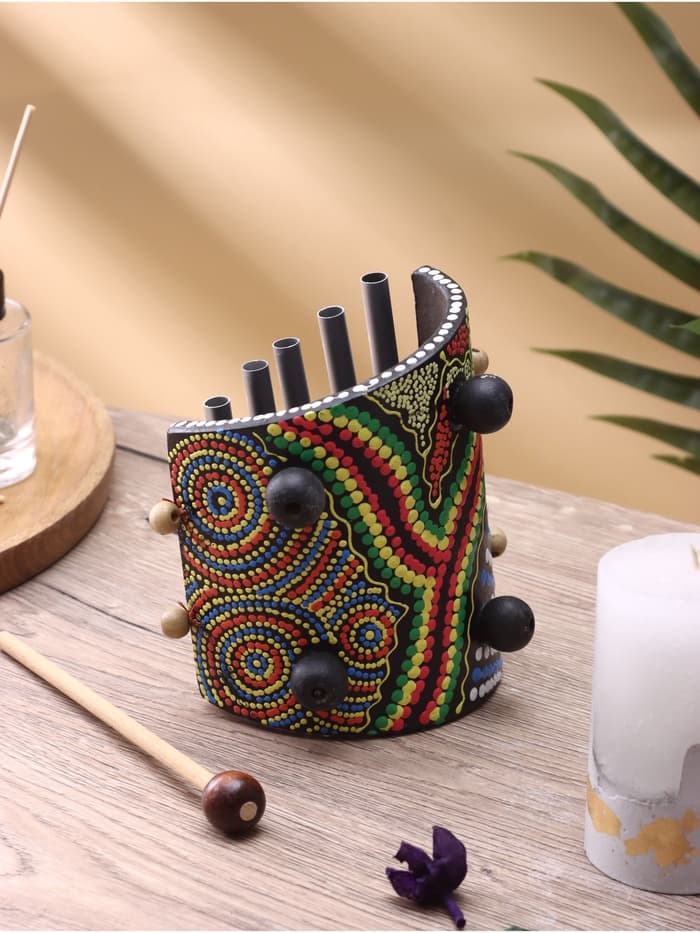 Сувенирный музыкальный инструмент «Ксилофон», 25×15×8 см, бамбук, алюминий