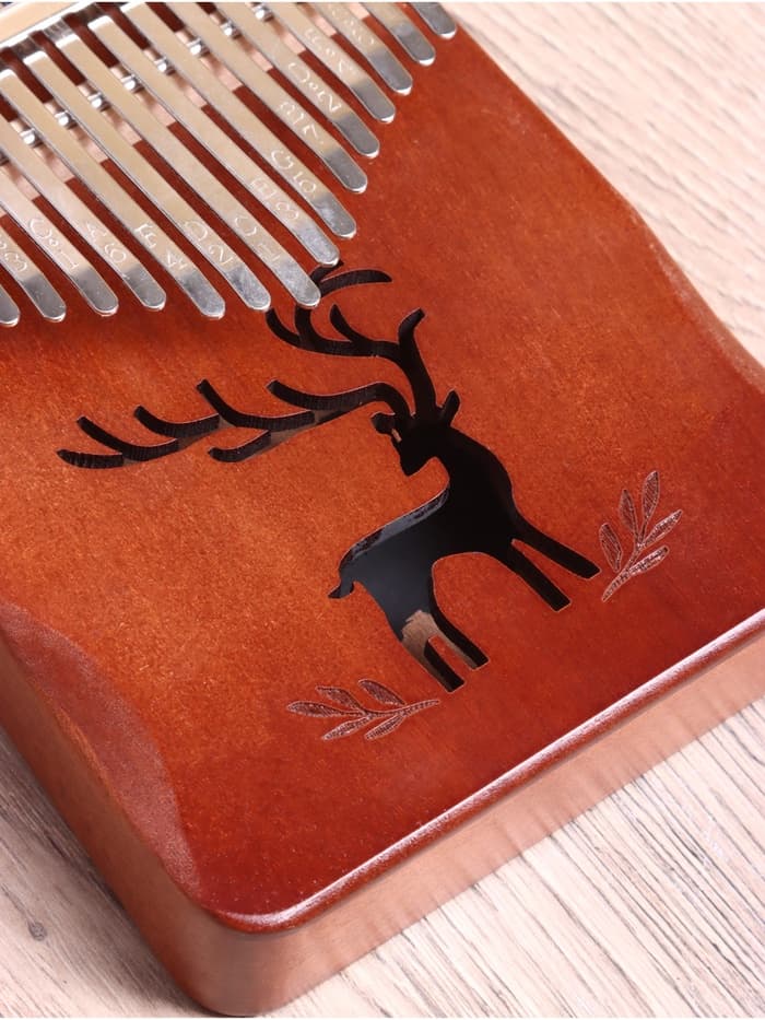 Сувенирный музыкальный инструмент «Калимба», 15×12×4 см, дерево сурен, сталь