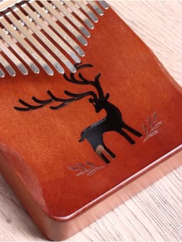 Сувенирный музыкальный инструмент «Калимба», 15×12×4 см, дерево сурен, сталь