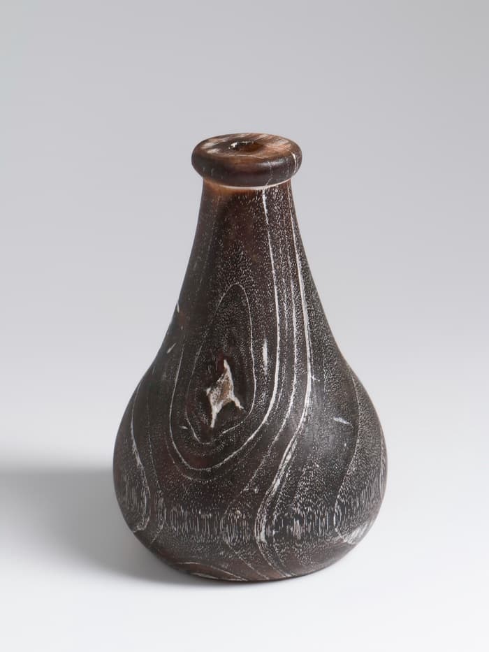 Ваза для сухоцветов «Агата», 11×11×14 см, дерево джати, тёмно-коричневая