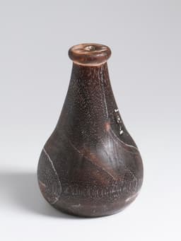 Ваза для сухоцветов «Агата», 11×11×14 см, дерево джати, тёмно-коричневая