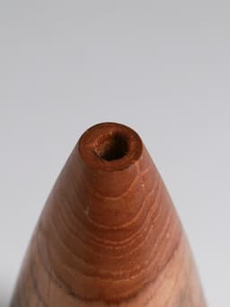 Ваза для сухоцветов «Винтаж», 8×8×17 см, дерево джати, коричневая