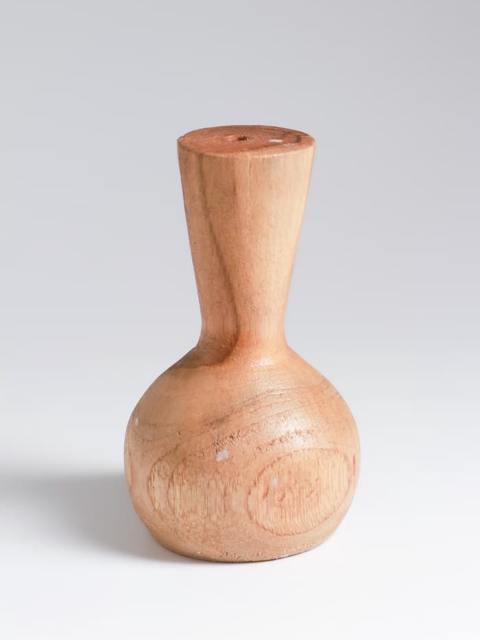 Ваза для сухоцветов «Виолетта», 10×10×15 см, дерево джати, коричневая