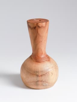 Ваза для сухоцветов «Виолетта», 10×10×15 см, дерево джати, коричневая