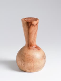 Ваза для сухоцветов «Виолетта», 10×10×15 см, дерево джати, коричневая