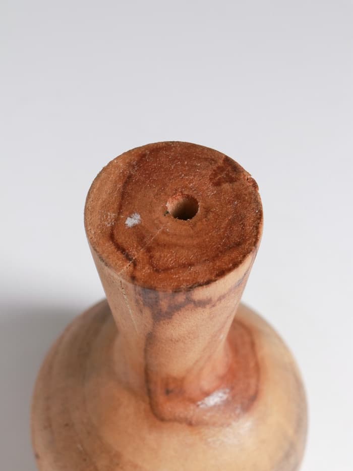 Ваза для сухоцветов «Виолетта», 10×10×15 см, дерево джати, коричневая