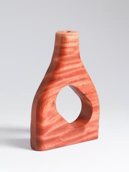 Ваза для сухоцветов «Катарсис», 12×3×18 см, дерево джати, коричневая