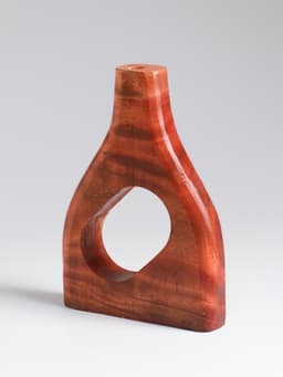 Ваза для сухоцветов «Катарсис», 12×3×18 см, дерево джати, коричневая