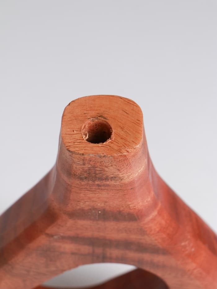 Ваза для сухоцветов «Катарсис», 12×3×18 см, дерево джати, коричневая