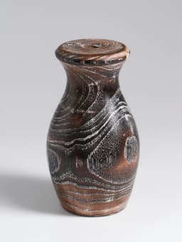 Ваза для сухоцветов «Милена», 8×8×15 см, дерево джати, тёмно-коричневая