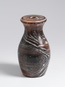 Ваза для сухоцветов «Милена», 8×8×15 см, дерево джати, тёмно-коричневая