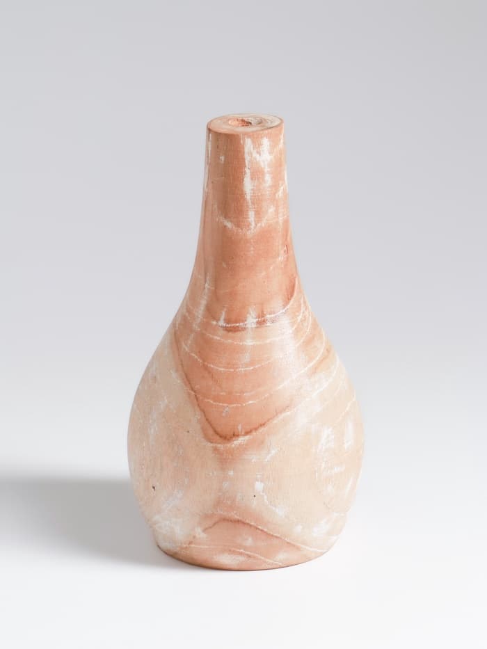 Ваза для сухоцветов «Мистра», 8×8×16 см, дерево джати, бежевая