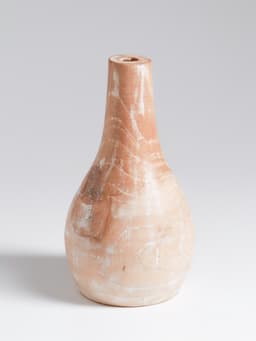 Ваза для сухоцветов «Мистра», 8×8×16 см, дерево джати, бежевая