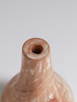 Ваза для сухоцветов «Мистра», 8×8×16 см, дерево джати, бежевая