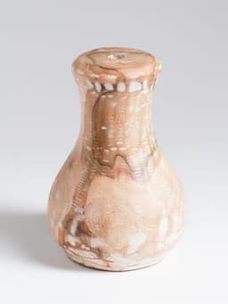 Ваза для сухоцветов «Сильва», 11×11×15 см, дерево джати, бежевая