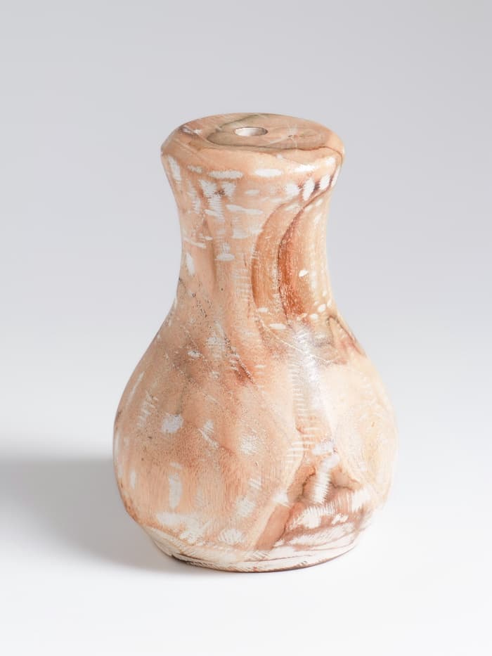 Ваза для сухоцветов «Сильва», 11×11×15 см, дерево джати, бежевая