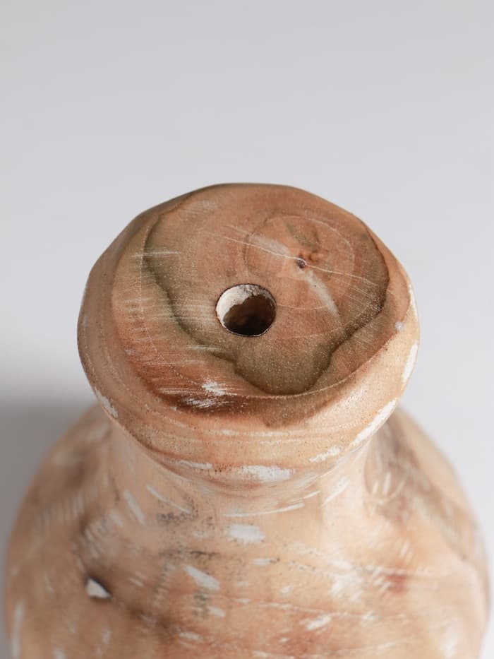 Ваза для сухоцветов «Сильва», 11×11×15 см, дерево джати, бежевая