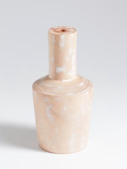 Ваза для сухоцветов «Соренто», 8×8×15 см, дерево джати, бежевая