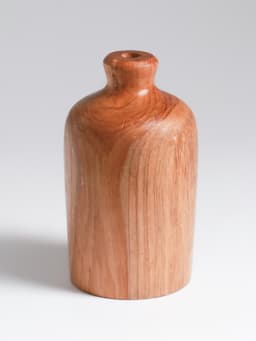 Ваза для сухоцветов «Элегия», 8×8×13 см, дерево джати, коричневая