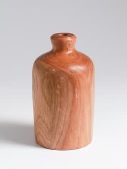 Ваза для сухоцветов «Элегия», 8×8×13 см, дерево джати, коричневая