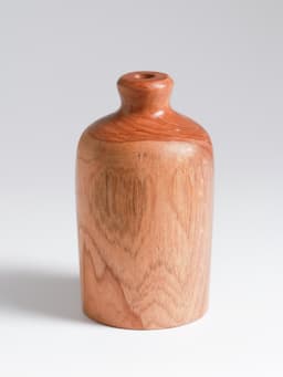 Ваза для сухоцветов «Элегия», 8×8×13 см, дерево джати, коричневая